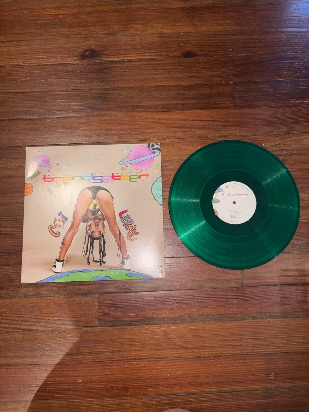 Green Vinyl Coi Leray Record - Collectible Colored LP